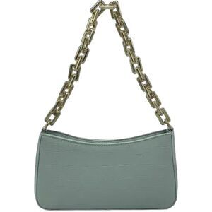 Mini Gold Chain Strap Animal Print Light Green Mint Blue Shoulder Bag